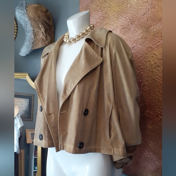 NWT Zara Faux Suede Cropped Jacket - Picture 2 of 16
